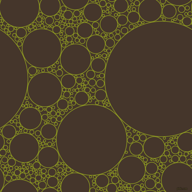 bubbles, circles, sponge, big, medium, small, 2 pixel line width, Citron and Dark Rum circles bubbles sponge soap seamless tileable
