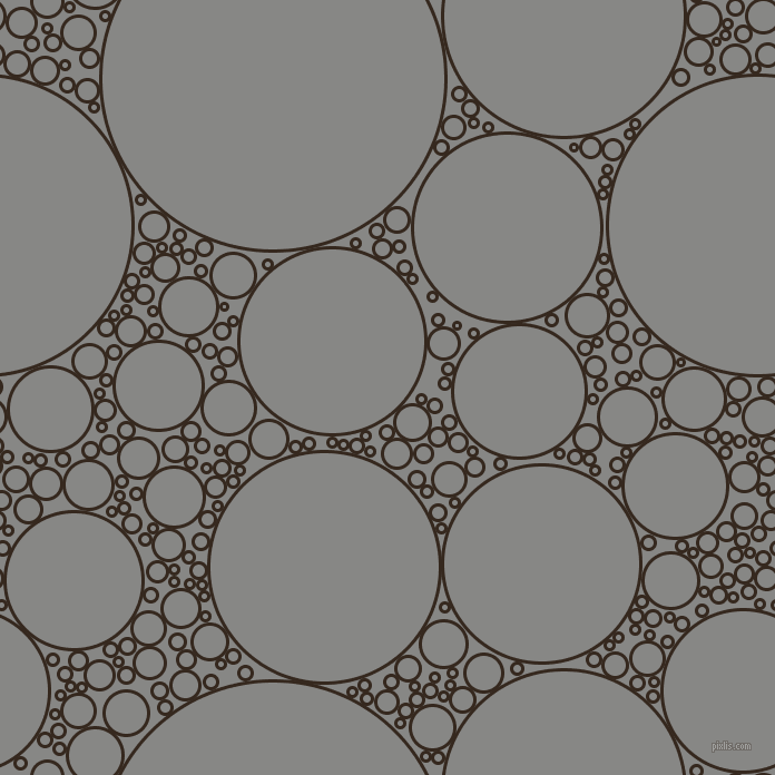 bubbles, circles, sponge, big, medium, small, 3 pixel line width, Cocoa Brown and Jumbo circles bubbles sponge soap seamless tileable