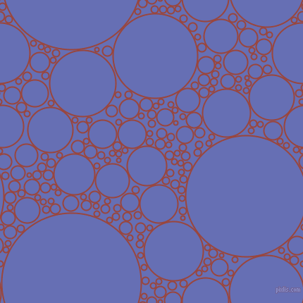 bubbles, circles, sponge, big, medium, small, 2 pixel line width, Cognac and Chetwode Blue circles bubbles sponge soap seamless tileable