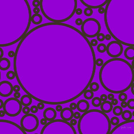 bubbles, circles, sponge, big, medium, small, 9 pixel line width, Cola and Dark Violet circles bubbles sponge soap seamless tileable