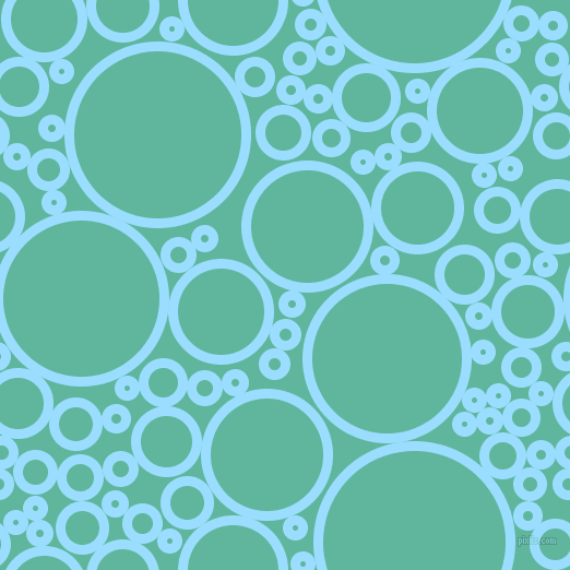 bubbles, circles, sponge, big, medium, small, 9 pixel line width, Columbia Blue and Keppel circles bubbles sponge soap seamless tileable
