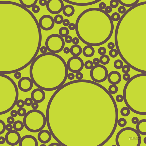 bubbles, circles, sponge, big, medium, small, 9 pixel line width, Congo Brown and Las Palmas circles bubbles sponge soap seamless tileable
