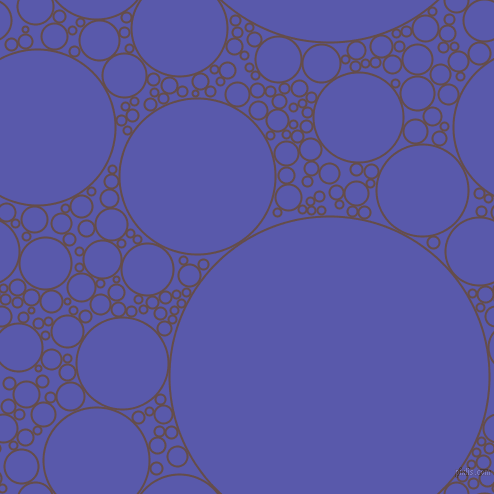 bubbles, circles, sponge, big, medium, small, 2 pixel line width, Congo Brown and Rich Blue circles bubbles sponge soap seamless tileable