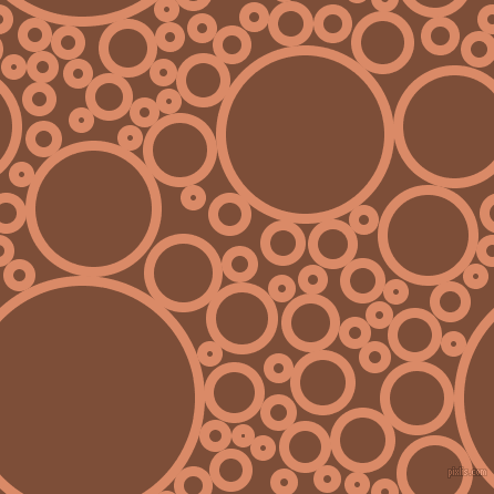bubbles, circles, sponge, big, medium, small, 9 pixel line width, Copper and Cigar circles bubbles sponge soap seamless tileable