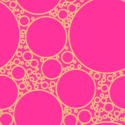 bubbles, circles, sponge, big, medium, small, 5 pixel line width, Corvette and Wild Strawberry circles bubbles sponge soap seamless tileable