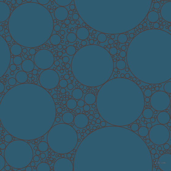 bubbles, circles, sponge, big, medium, small, 2 pixel line width, Crater Brown and Blumine circles bubbles sponge soap seamless tileable