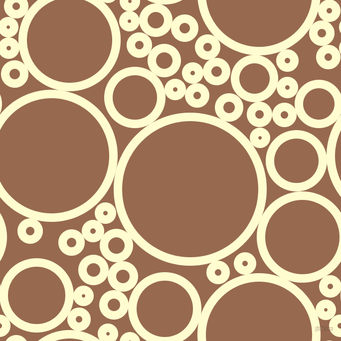 bubbles, circles, sponge, big, medium, small, 17 pixel line width, Cream and Dark Tan circles bubbles sponge soap seamless tileable