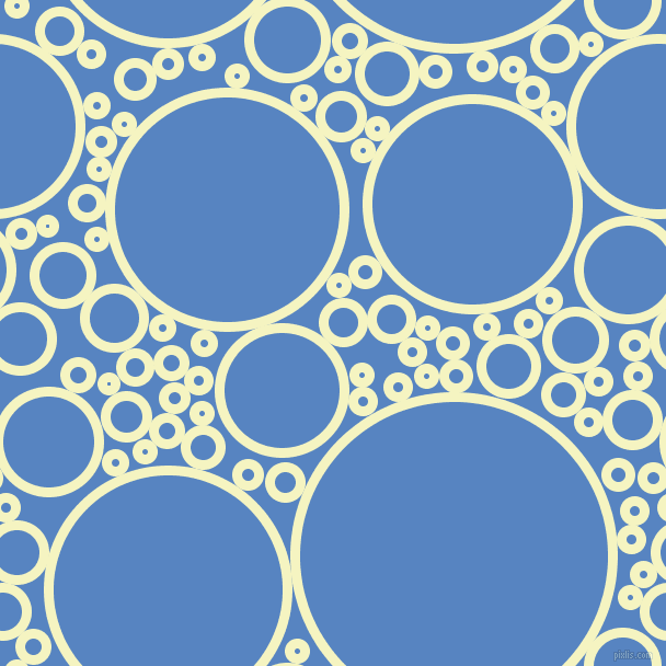 bubbles, circles, sponge, big, medium, small, 9 pixel line widthCumulus and Havelock Blue circles bubbles sponge soap seamless tileable