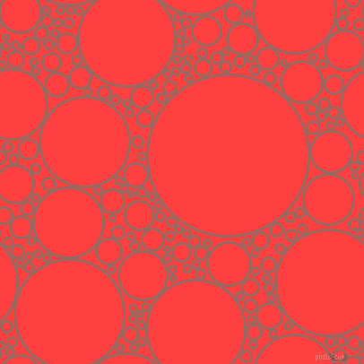 bubbles, circles, sponge, big, medium, small, 3 pixel line widthDark Chestnut and Coral Red circles bubbles sponge soap seamless tileable