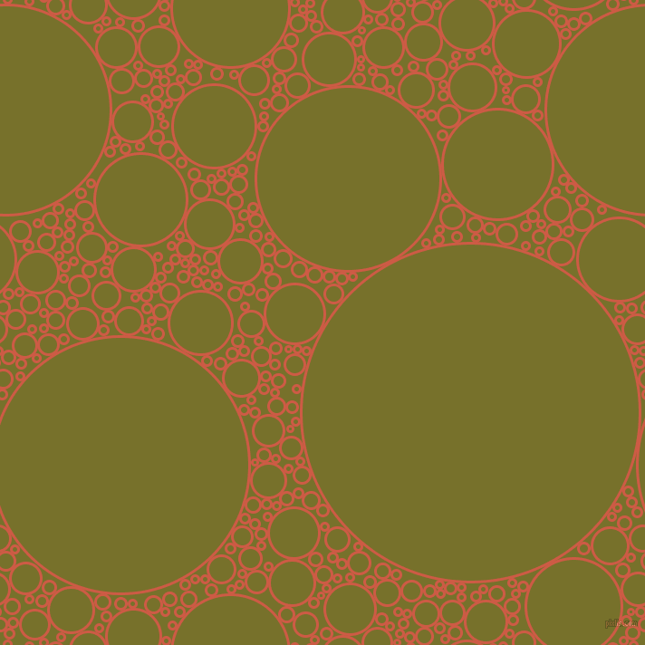 bubbles, circles, sponge, big, medium, small, 3 pixel line widthDark Coral and Crete circles bubbles sponge soap seamless tileable