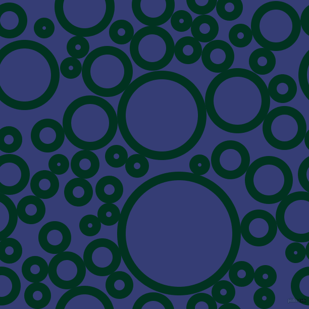 bubbles, circles, sponge, big, medium, small, 17 pixel line width, Dark Green and Torea Bay circles bubbles sponge soap seamless tileable