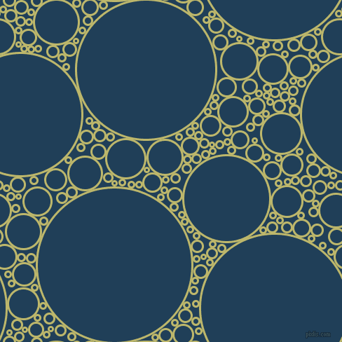 bubbles, circles, sponge, big, medium, small, 3 pixel line width, Dark Khaki and Regal Blue circles bubbles sponge soap seamless tileable