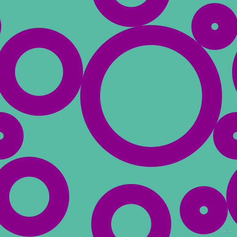 bubbles, circles, sponge, big, medium, small, 65 pixel line width, Dark Magenta and Puerto Rico circles bubbles sponge soap seamless tileable