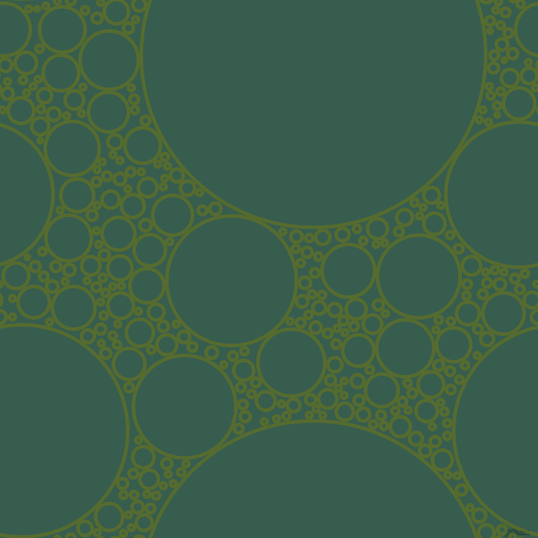 bubbles, circles, sponge, big, medium, small, 5 pixel line width, Dark Olive Green and Spectra circles bubbles sponge soap seamless tileable