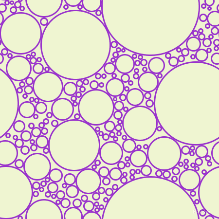 bubbles, circles, sponge, big, medium, small, 3 pixel line width, Dark Orchid and Rice Flower circles bubbles sponge soap seamless tileable