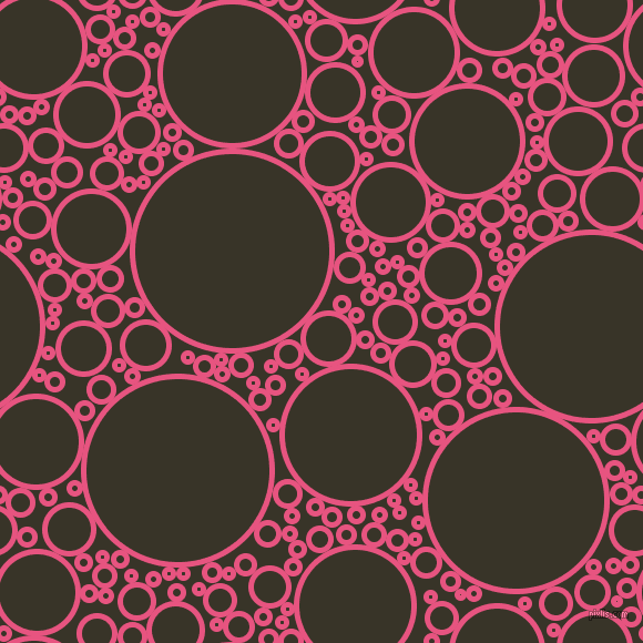 bubbles, circles, sponge, big, medium, small, 5 pixel line width, Dark Pink and Graphite circles bubbles sponge soap seamless tileable