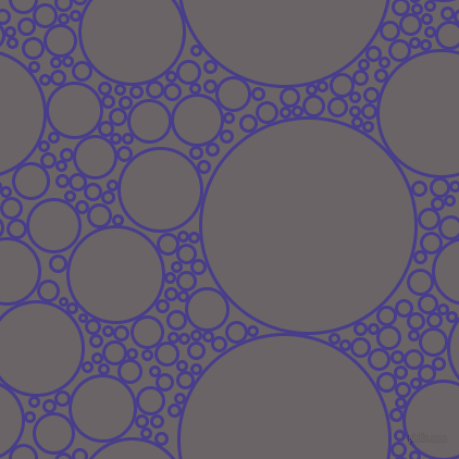 bubbles, circles, sponge, big, medium, small, 3 pixel line width, Dark Slate Blue and Scorpion circles bubbles sponge soap seamless tileable