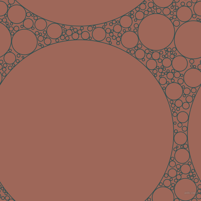 bubbles, circles, sponge, big, medium, small, 2 pixel line width, Dark Slate Grey and Au Chico circles bubbles sponge soap seamless tileable