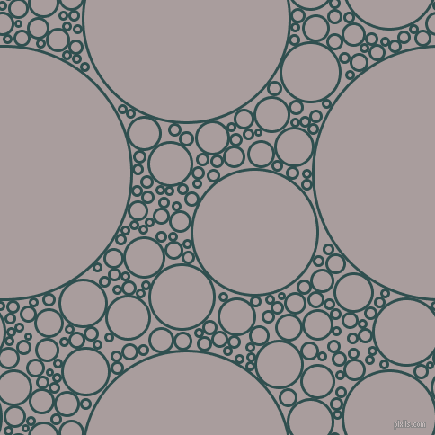 bubbles, circles, sponge, big, medium, small, 3 pixel line width, Dark Slate Grey and Nobel circles bubbles sponge soap seamless tileable