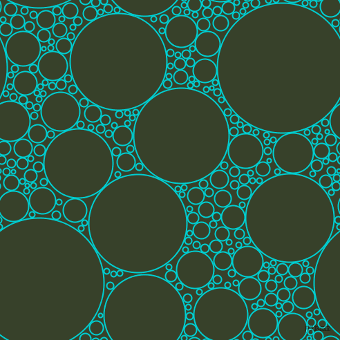 bubbles, circles, sponge, big, medium, small, 2 pixel line widthDark Turquoise and Seaweed circles bubbles sponge soap seamless tileable