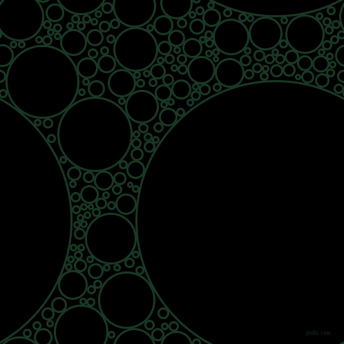 bubbles, circles, sponge, big, medium, small, 3 pixel line width, Deep Fir and Black circles bubbles sponge soap seamless tileable