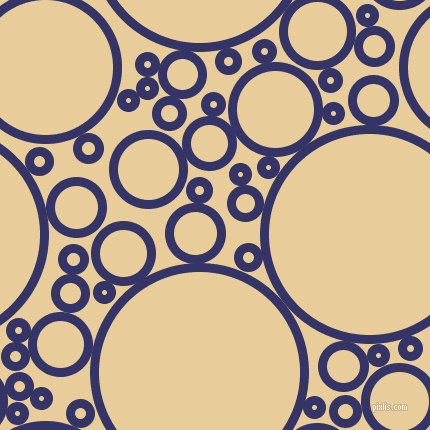 bubbles, circles, sponge, big, medium, small, 9 pixel line width, Deep Koamaru and Chamois circles bubbles sponge soap seamless tileable