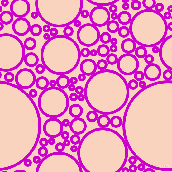 bubbles, circles, sponge, big, medium, small, 9 pixel line width, Deep Magenta and Tuft Bush circles bubbles sponge soap seamless tileable