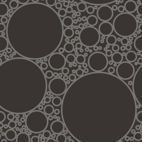 bubbles, circles, sponge, big, medium, small, 5 pixel line width, Dove Grey and Kilamanjaro circles bubbles sponge soap seamless tileable