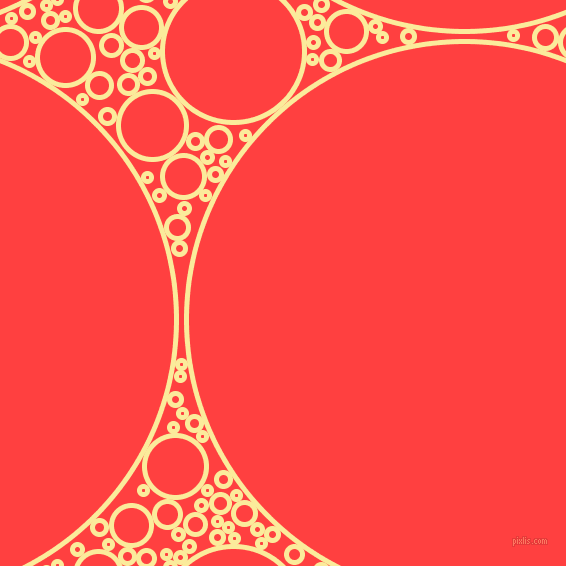 bubbles, circles, sponge, big, medium, small, 5 pixel line width, Drover and Coral Red circles bubbles sponge soap seamless tileable