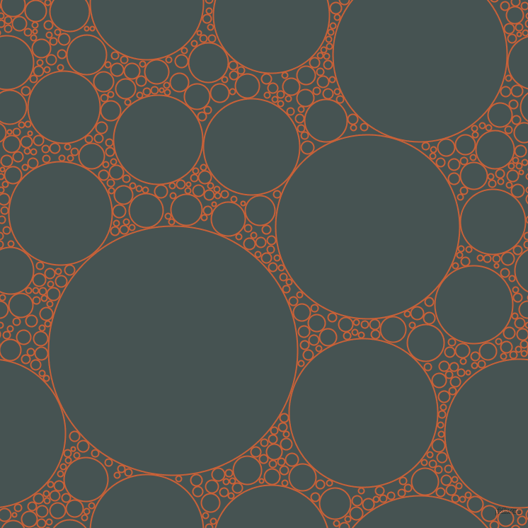 bubbles, circles, sponge, big, medium, small, 2 pixel line width, Ecstasy and Dark Slate circles bubbles sponge soap seamless tileable