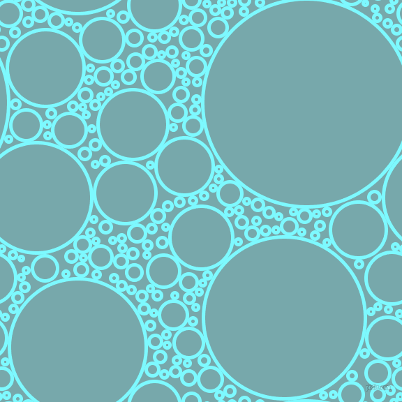 bubbles, circles, sponge, big, medium, small, 5 pixel line width, Electric Blue and Neptune circles bubbles sponge soap seamless tileable