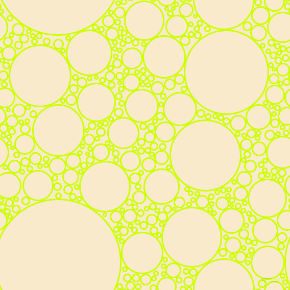bubbles, circles, sponge, big, medium, small, 3 pixel line width, Electric Lime and Gin Fizz circles bubbles sponge soap seamless tileable
