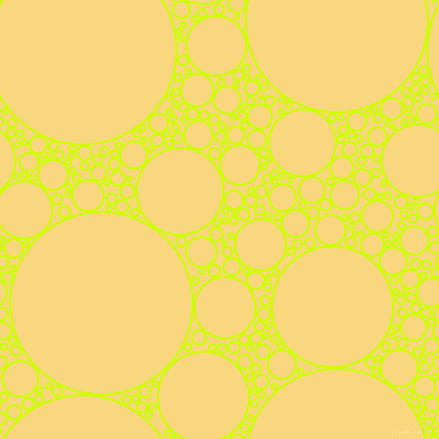bubbles, circles, sponge, big, medium, small, 3 pixel line width, Electric Lime and Golden Glow circles bubbles sponge soap seamless tileable