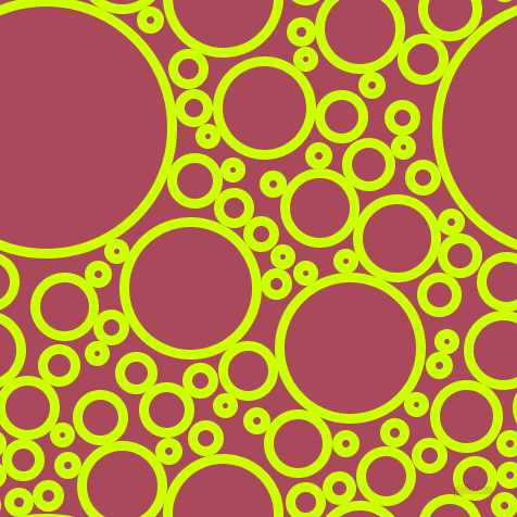 bubbles, circles, sponge, big, medium, small, 9 pixel line width, Electric Lime and Hippie Pink circles bubbles sponge soap seamless tileable