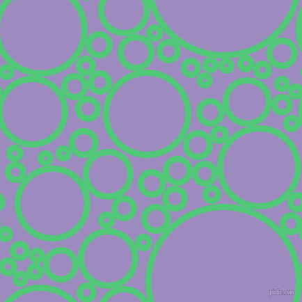 bubbles, circles, sponge, big, medium, small, 9 pixel line width, Emerald and Cold Purple circles bubbles sponge soap seamless tileable