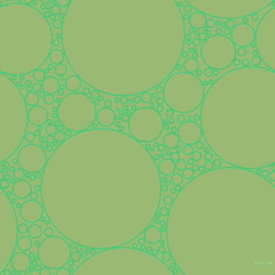 bubbles, circles, sponge, big, medium, small, 3 pixel line width, Emerald and Olivine circles bubbles sponge soap seamless tileable