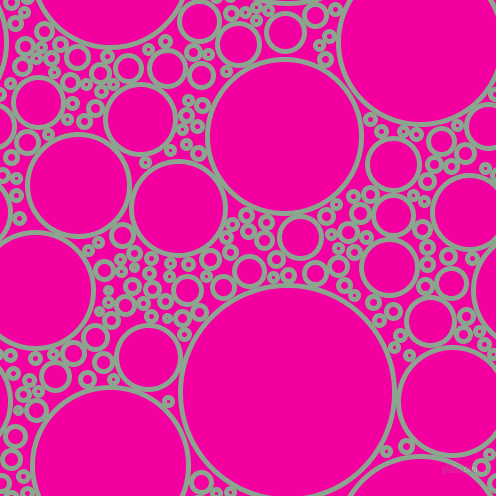 bubbles, circles, sponge, big, medium, small, 5 pixel line width, Envy and Hollywood Cerise circles bubbles sponge soap seamless tileable