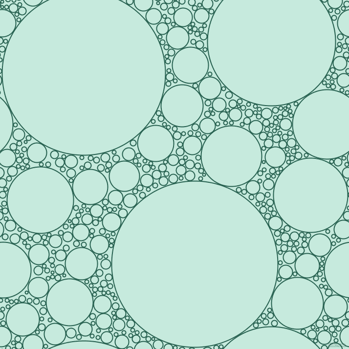 bubbles, circles, sponge, big, medium, small, 2 pixel line width, Evening Sea and Mint Tulip circles bubbles sponge soap seamless tileable