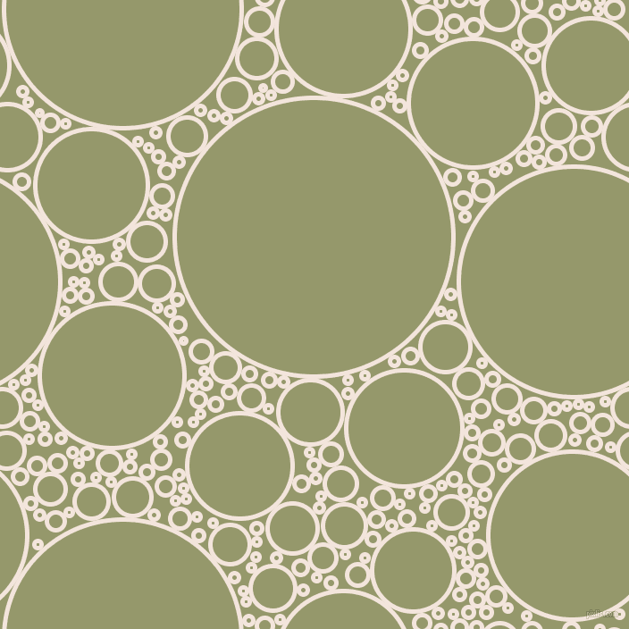 bubbles, circles, sponge, big, medium, small, 5 pixel line width, Fair Pink and Avocado circles bubbles sponge soap seamless tileable