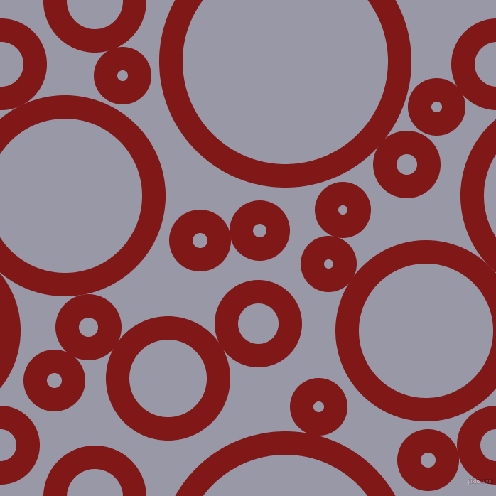 bubbles, circles, sponge, big, medium, small, 33 pixel line width, Falu Red and Santas Grey circles bubbles sponge soap seamless tileable