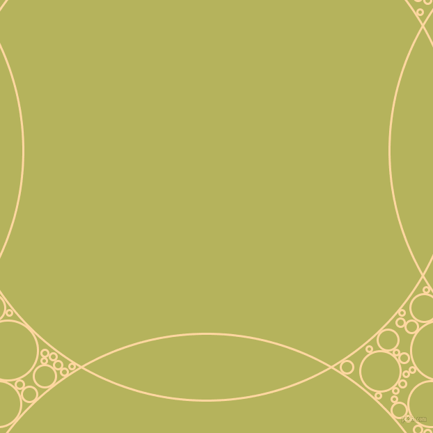 bubbles, circles, sponge, big, medium, small, 3 pixel line width, Frangipani and Olive Green circles bubbles sponge soap seamless tileable