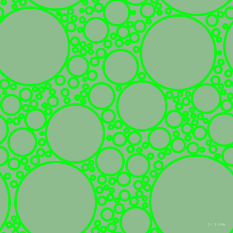 bubbles, circles, sponge, big, medium, small, 5 pixel line width, Free Speech Green and Dark Sea Green circles bubbles sponge soap seamless tileable
