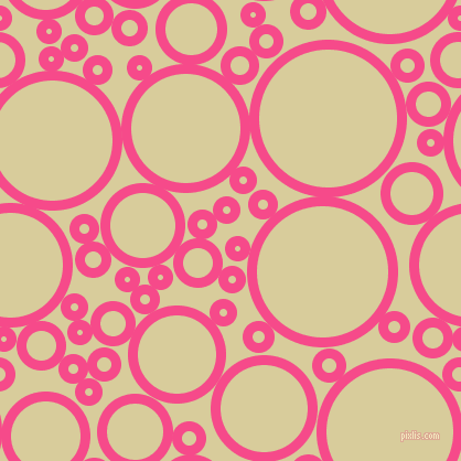 bubbles, circles, sponge, big, medium, small, 9 pixel line width, French Rose and Tahuna Sands circles bubbles sponge soap seamless tileable
