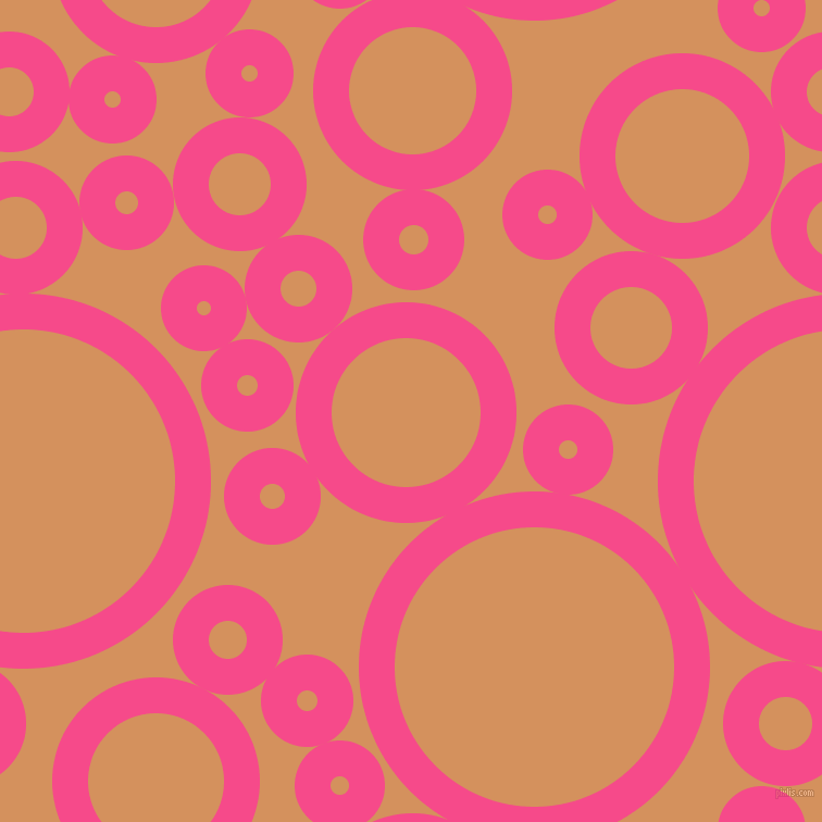 bubbles, circles, sponge, big, medium, small, 33 pixel line width, French Rose and Whiskey Sour circles bubbles sponge soap seamless tileable