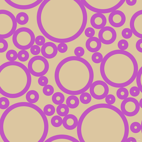 bubbles, circles, sponge, big, medium, small, 17 pixel line width, Fuchsia and Raffia circles bubbles sponge soap seamless tileable