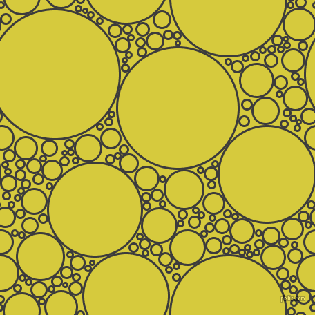 bubbles, circles, sponge, big, medium, small, 3 pixel line width, Fuscous Grey and Wattle circles bubbles sponge soap seamless tileable