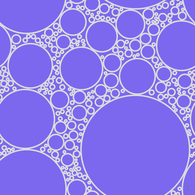 bubbles, circles, sponge, big, medium, small, 5 pixel line width, Gainsboro and Medium Slate Blue circles bubbles sponge soap seamless tileable