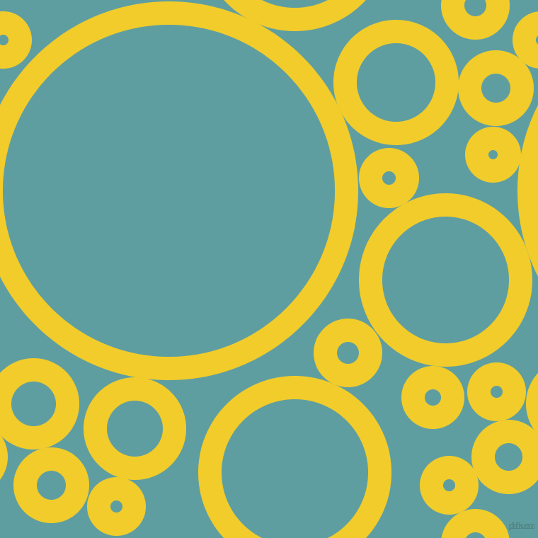 bubbles, circles, sponge, big, medium, small, 33 pixel line width, Golden Dream and Cadet Blue circles bubbles sponge soap seamless tileable