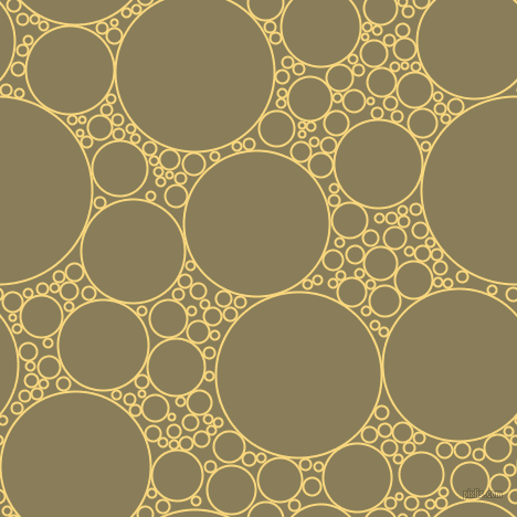 bubbles, circles, sponge, big, medium, small, 2 pixel line width, Golden Glow and Clay Creek circles bubbles sponge soap seamless tileable