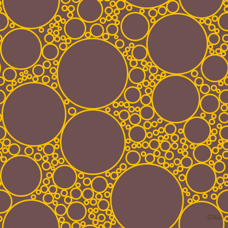 bubbles, circles, sponge, big, medium, small, 3 pixel line width, Golden Poppy and Buccaneer circles bubbles sponge soap seamless tileable